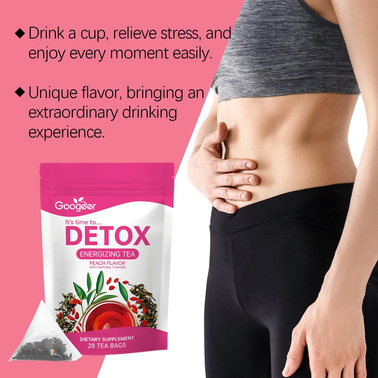 Herbal Detox Energizing Tea – 28 All-Natural Tea Bags