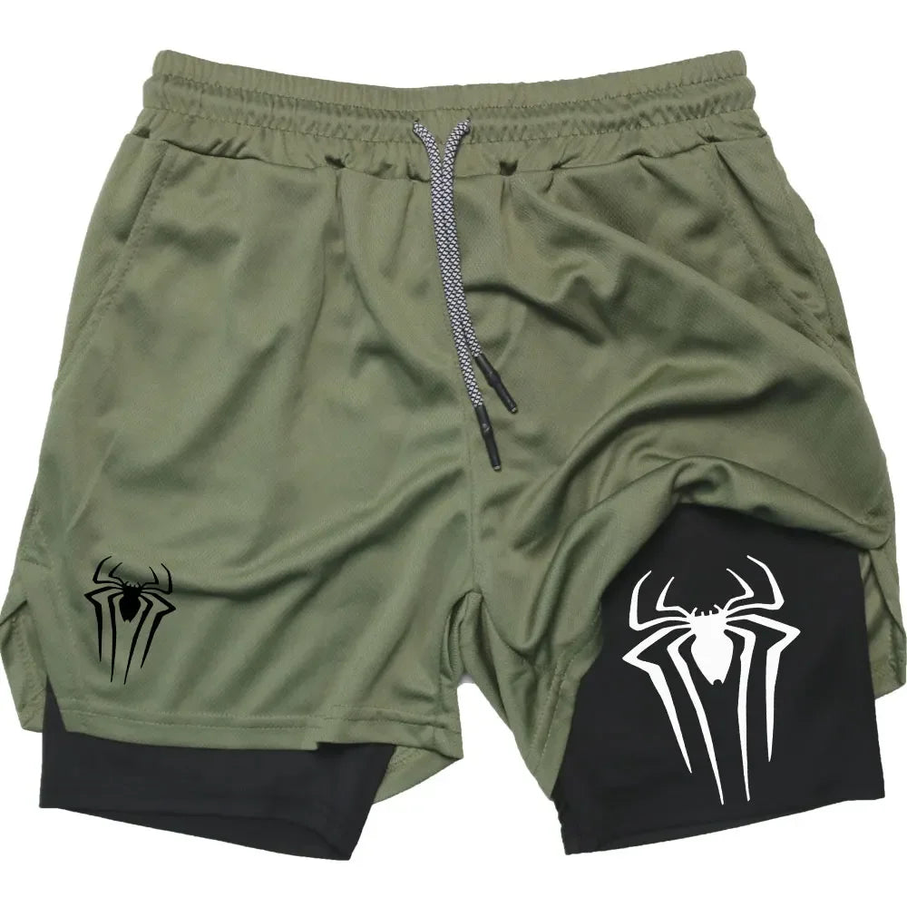 NeoWeb™ 2-in-1 Y2K Spider Compression Shorts