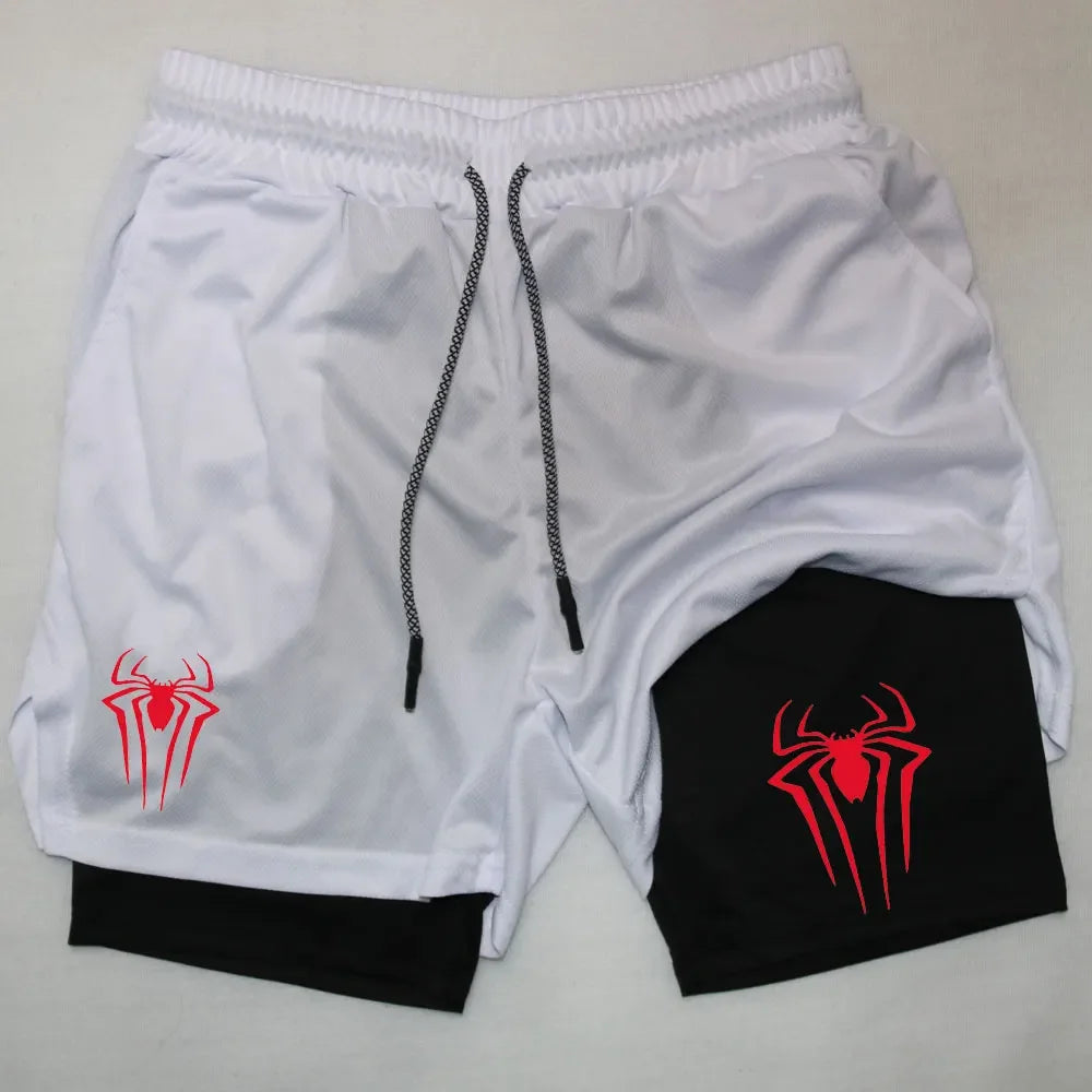 NeoWeb™ 2-in-1 Y2K Spider Compression Shorts