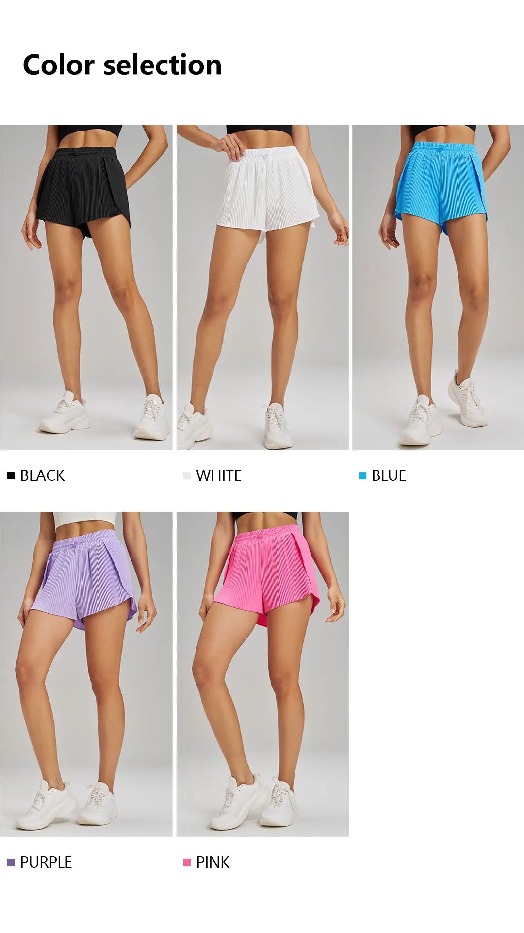 AirFlow™ Skirted Yoga Shorts – 2-in-1 Pleated Editio