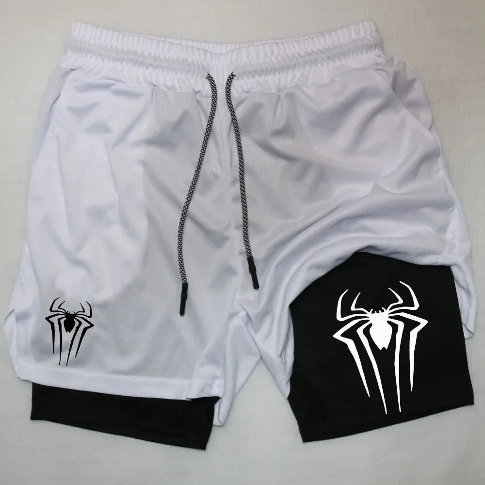 NeoWeb™ 2-in-1 Y2K Spider Compression Shorts