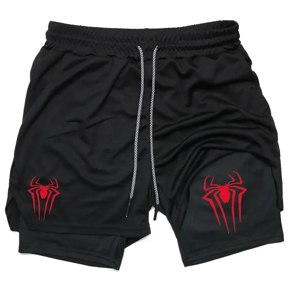 NeoWeb™ 2-in-1 Y2K Spider Compression Shorts