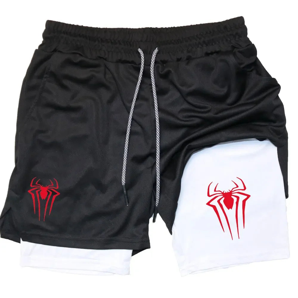 NeoWeb™ 2-in-1 Y2K Spider Compression Shorts