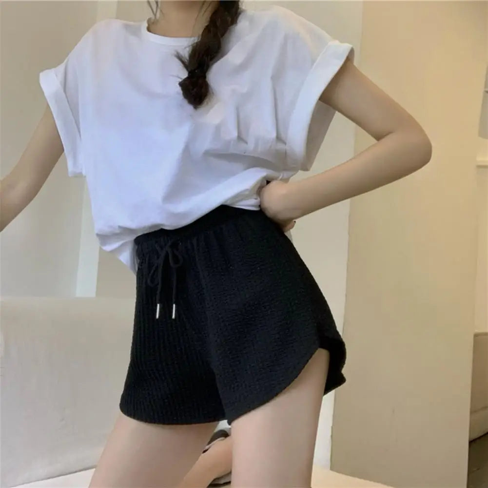 FlexLuxe™ High-Waist Lace-Up Sweat Shorts