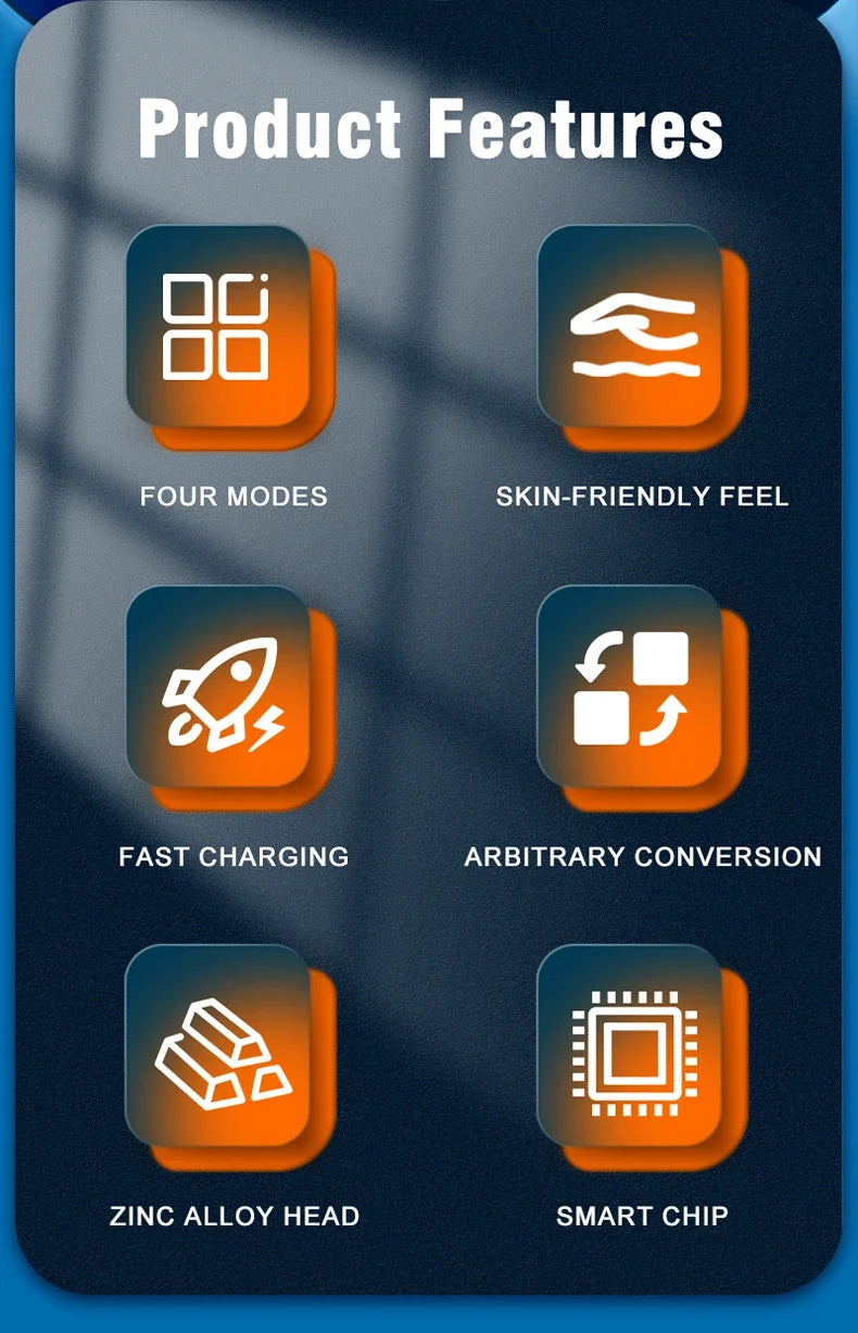 VoltFlex™ 4-in-1 PD Fast Charging Cable – 120W USB-C + iOS