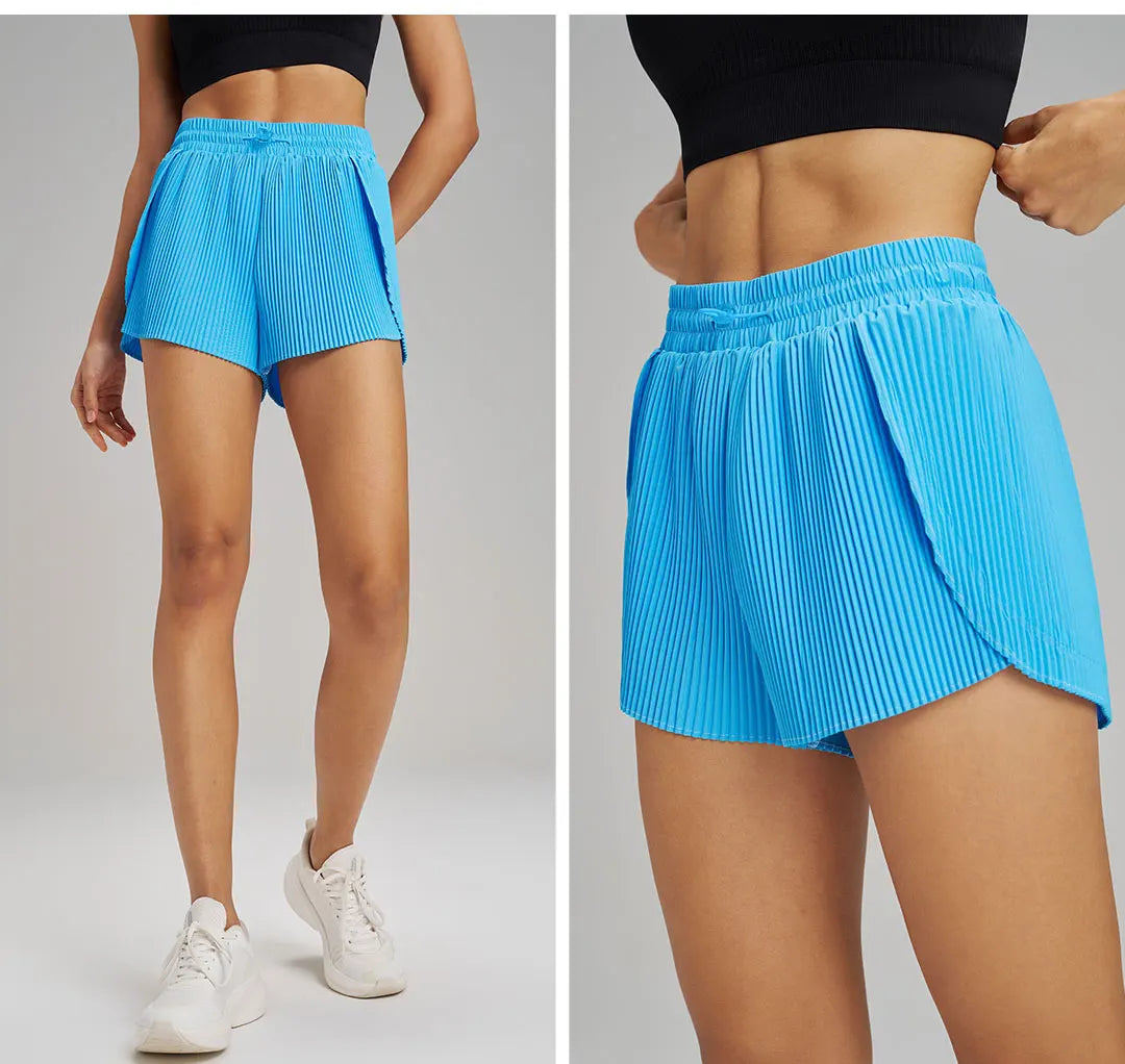 AirFlow™ Skirted Yoga Shorts – 2-in-1 Pleated Editio