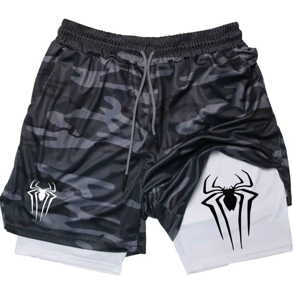 NeoWeb™ 2-in-1 Y2K Spider Compression Shorts