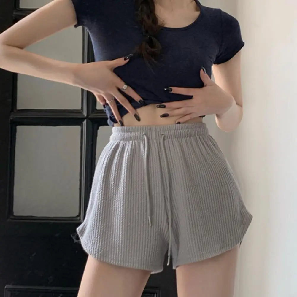 FlexLuxe™ High-Waist Lace-Up Sweat Shorts