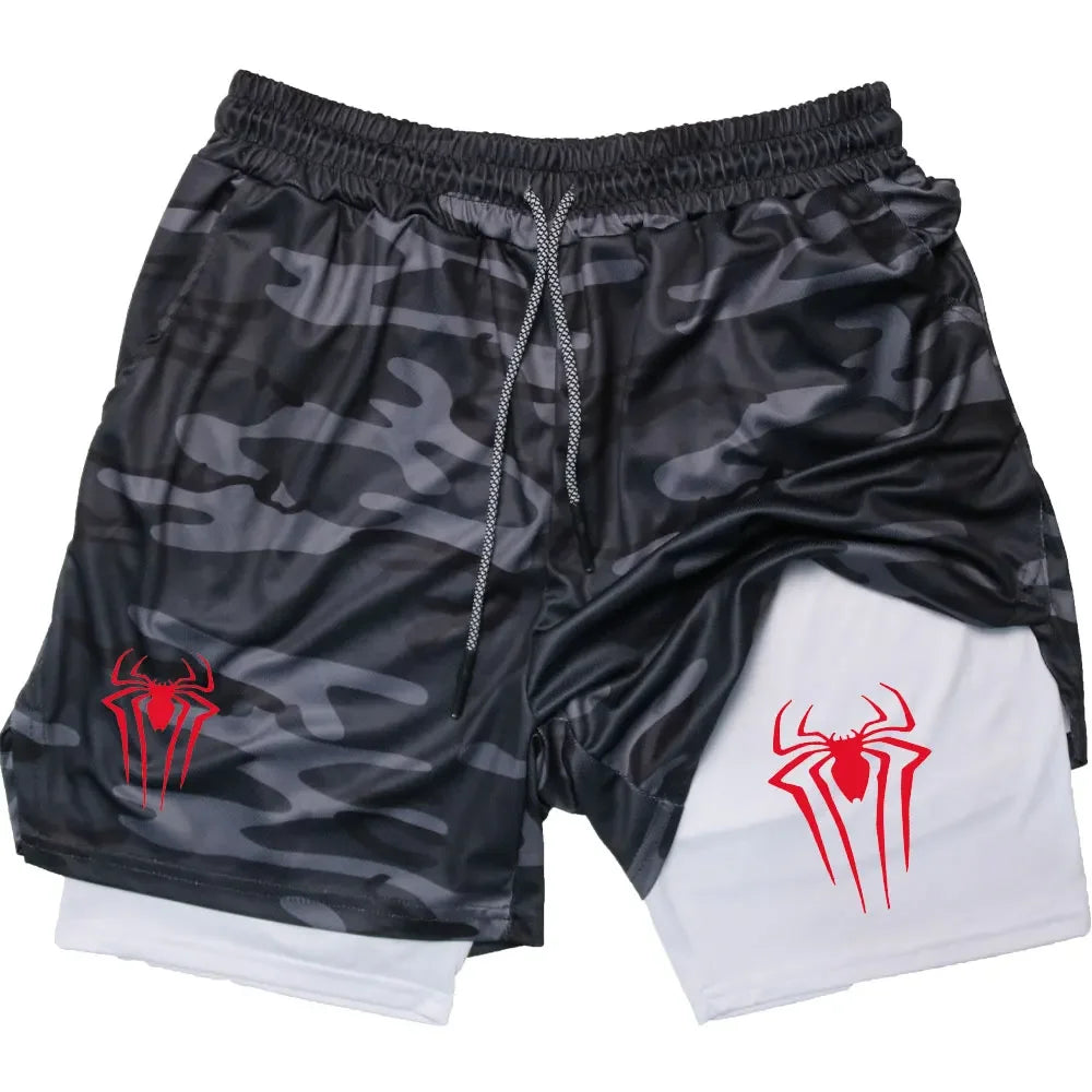 NeoWeb™ 2-in-1 Y2K Spider Compression Shorts