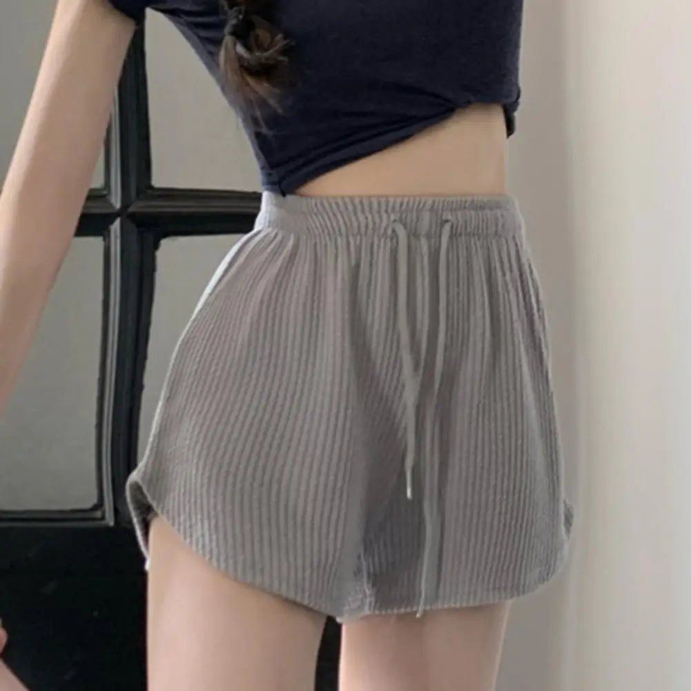 FlexLuxe™ High-Waist Lace-Up Sweat Shorts